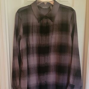 Women's high low (tunic) flannel shirt/dress